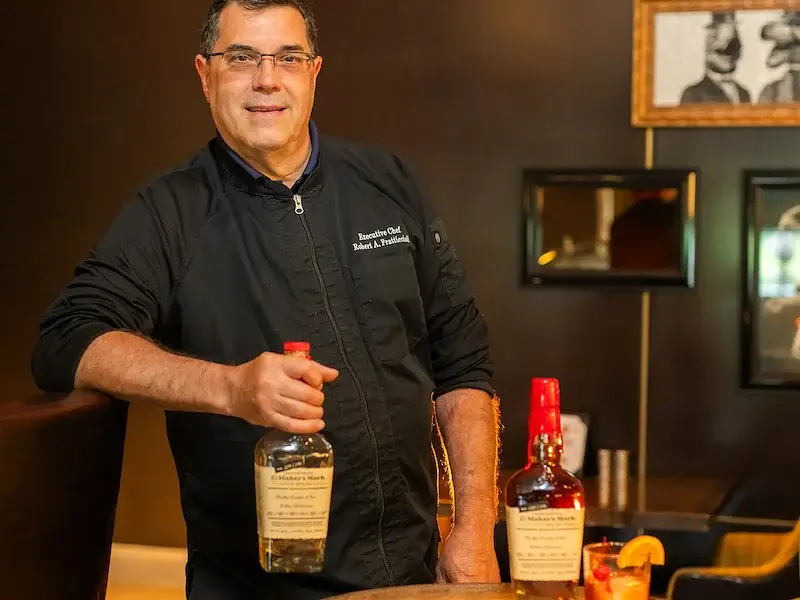 Chef’s table bourbon dinner with coursed pairings