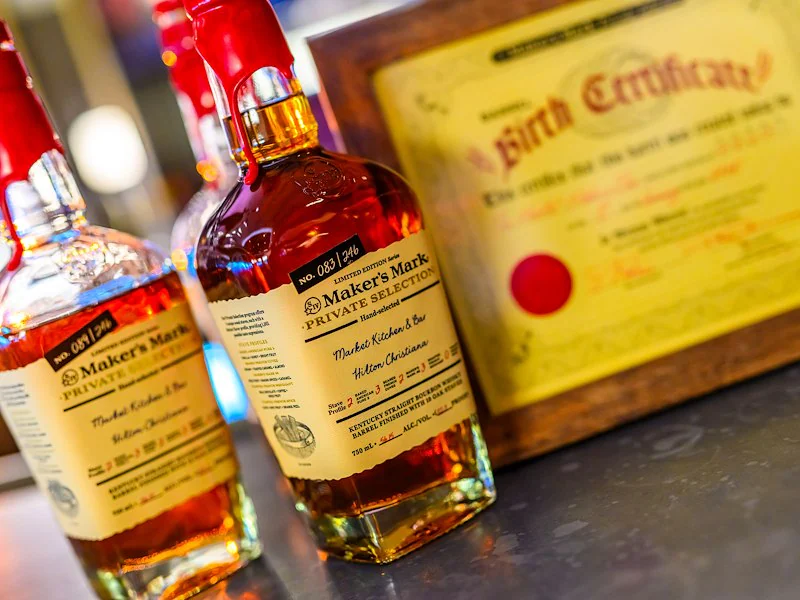 Wedding reception with bourbon-infused catering